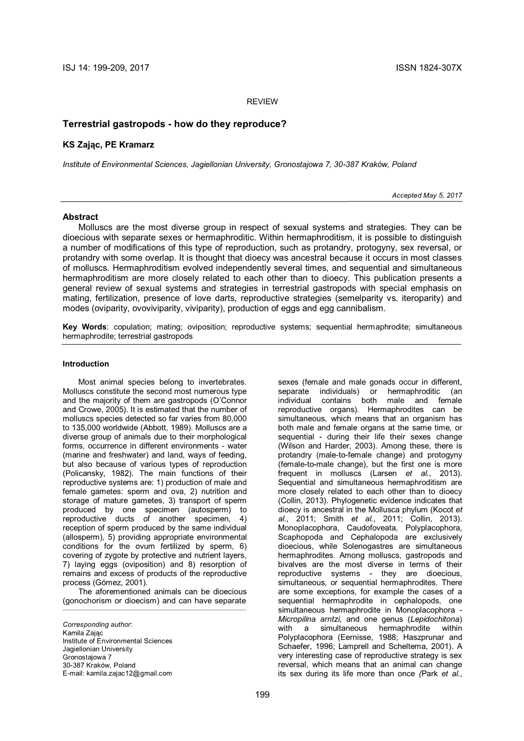 Terrestrial Gastropods - How Do They Reproduce?