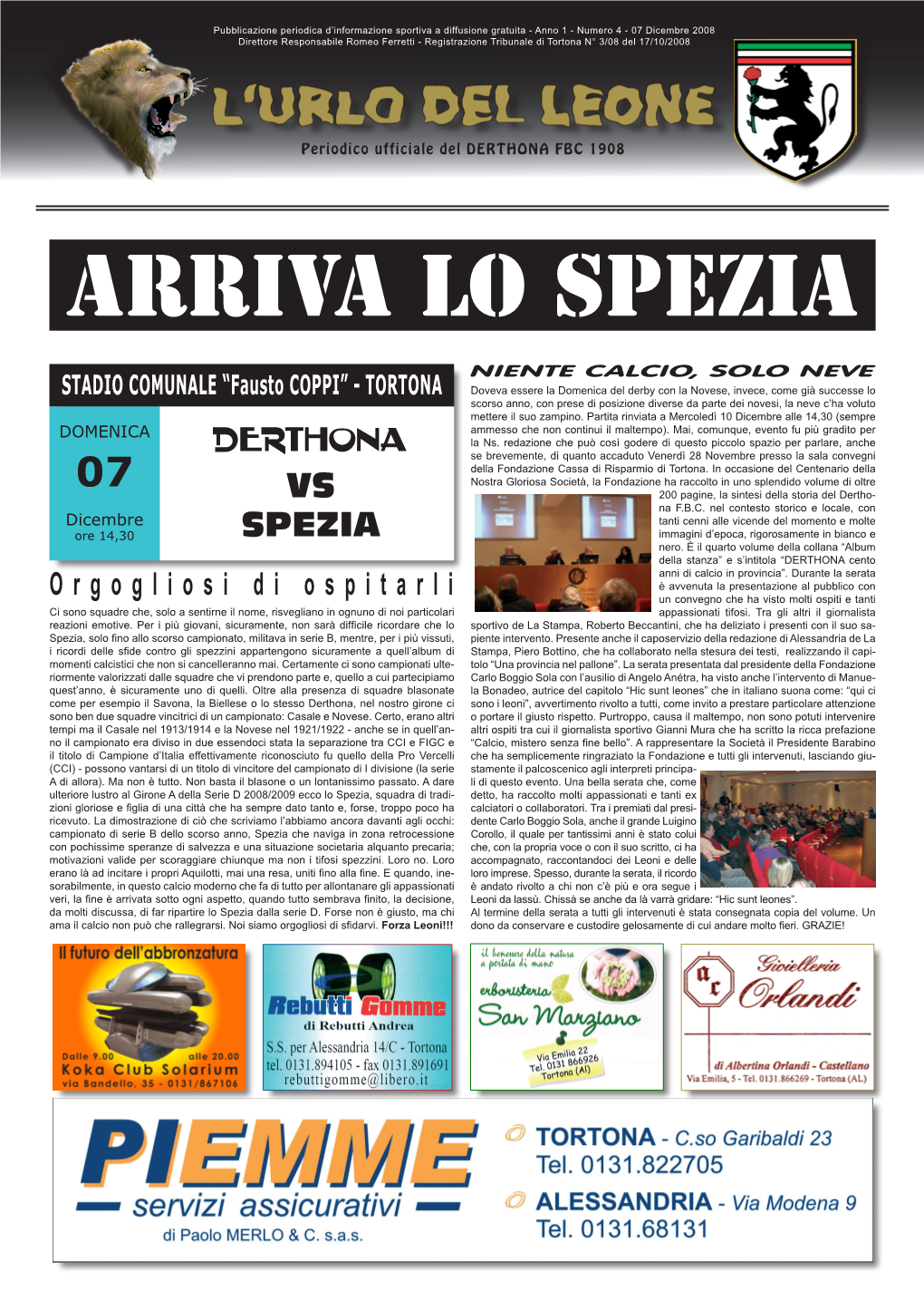 Arriva Lo Spezia