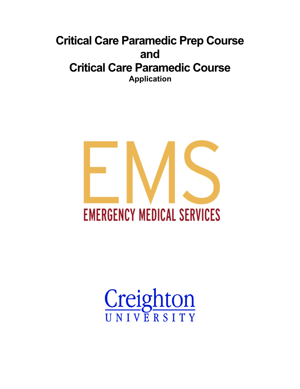 Critical Care Paramedic Prep Course