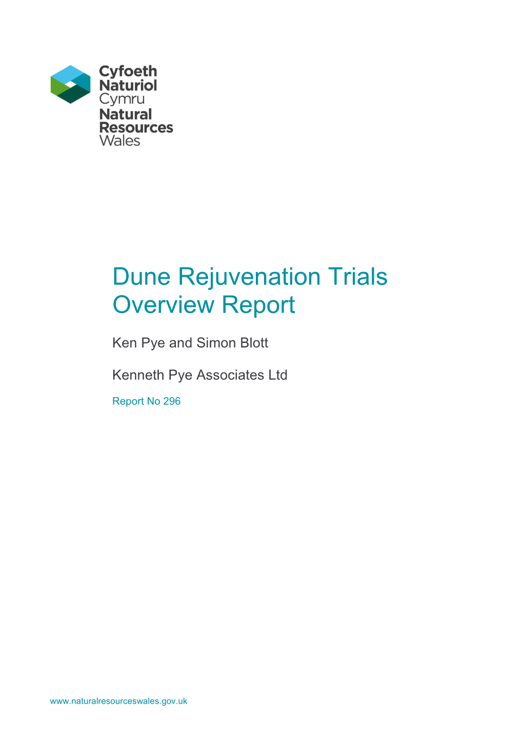 Dune Rejuvenation Trials Overview Report