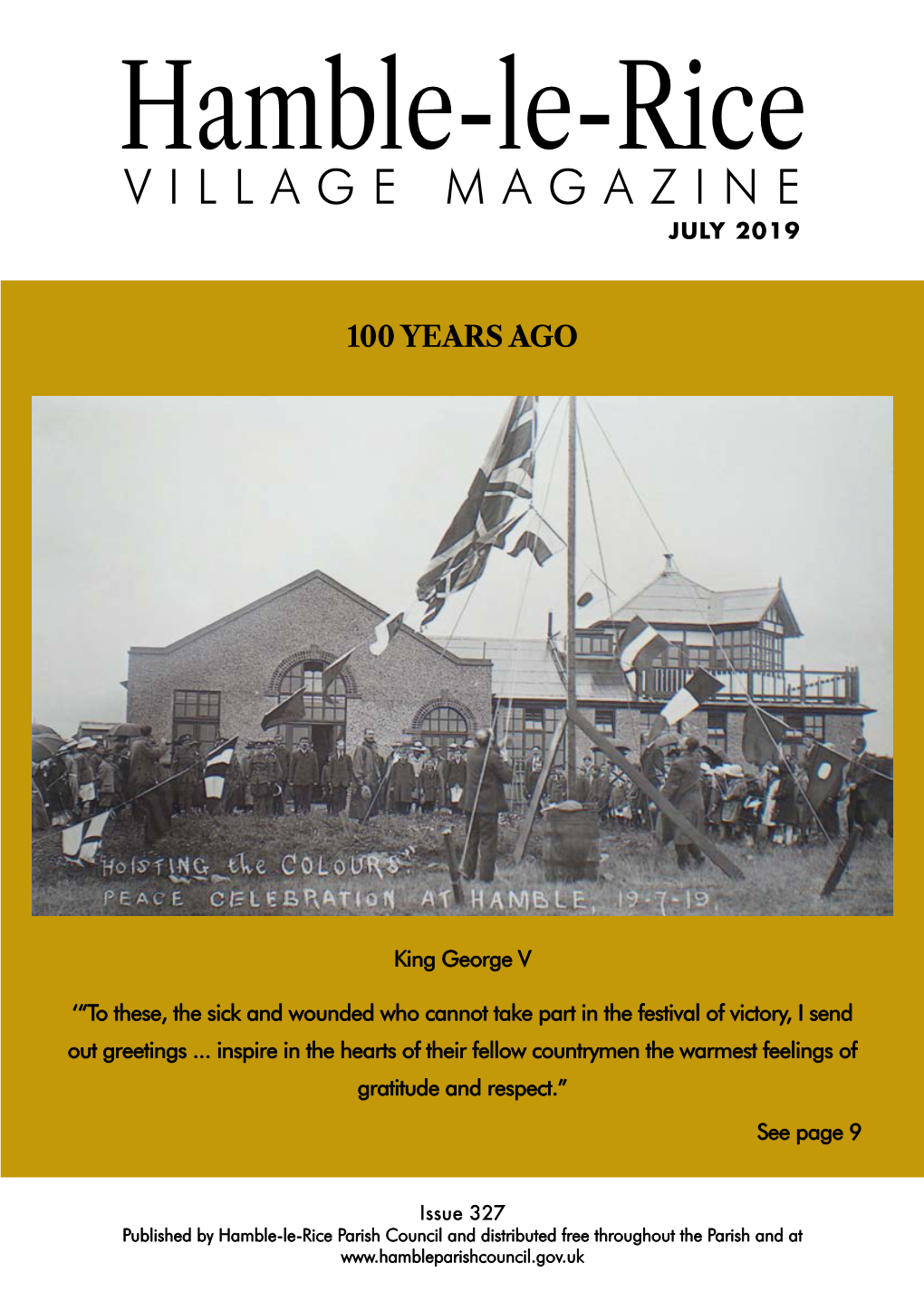 Hamble-Le-Rice VILLAGE MAGAZINE JULY 2019