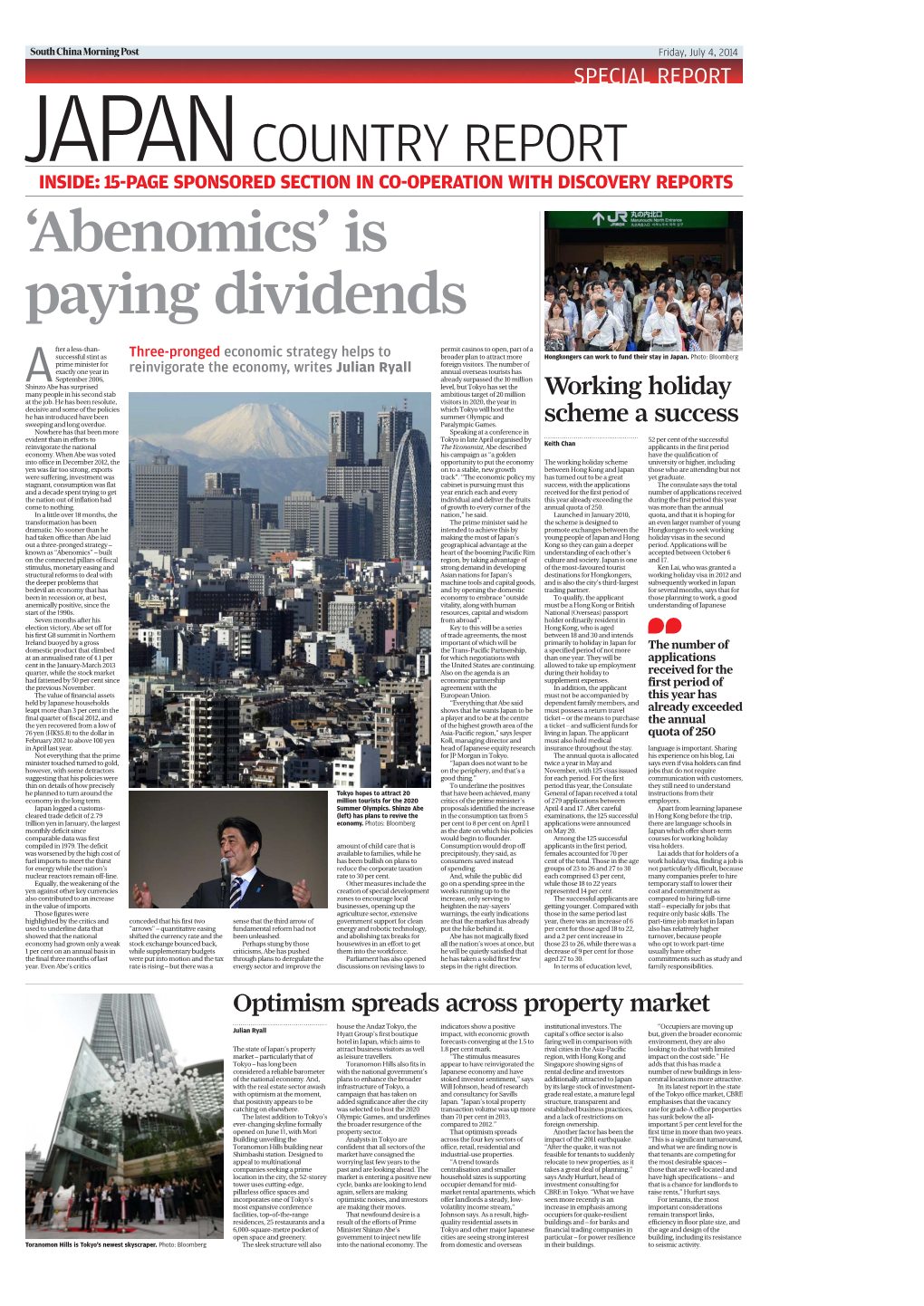 'Abenomics' Is Paying Dividends