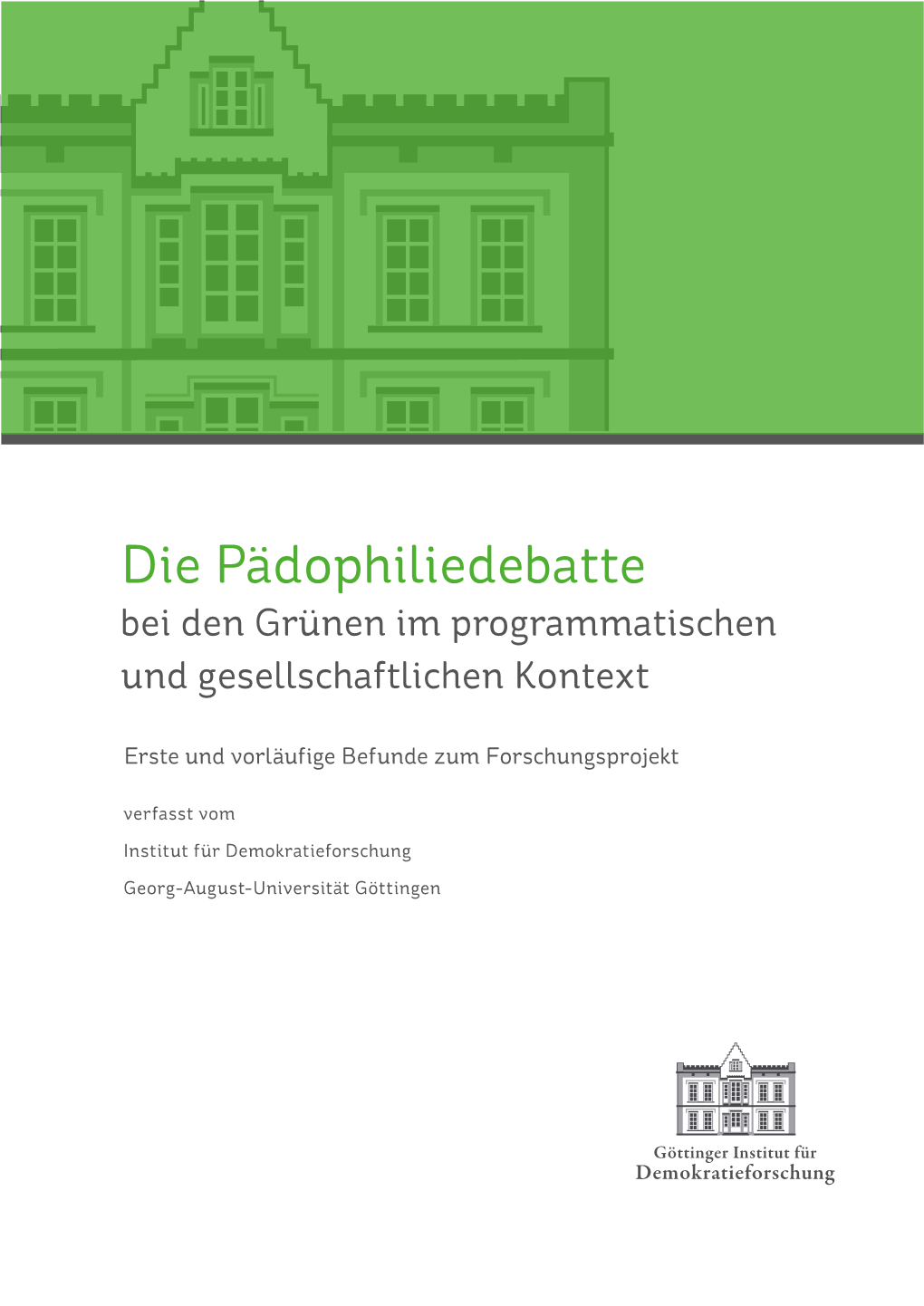 Die Pädophiliedebatte Bei Den Grünen Im Programmatischen Und Gesellschaftlichen Kontext