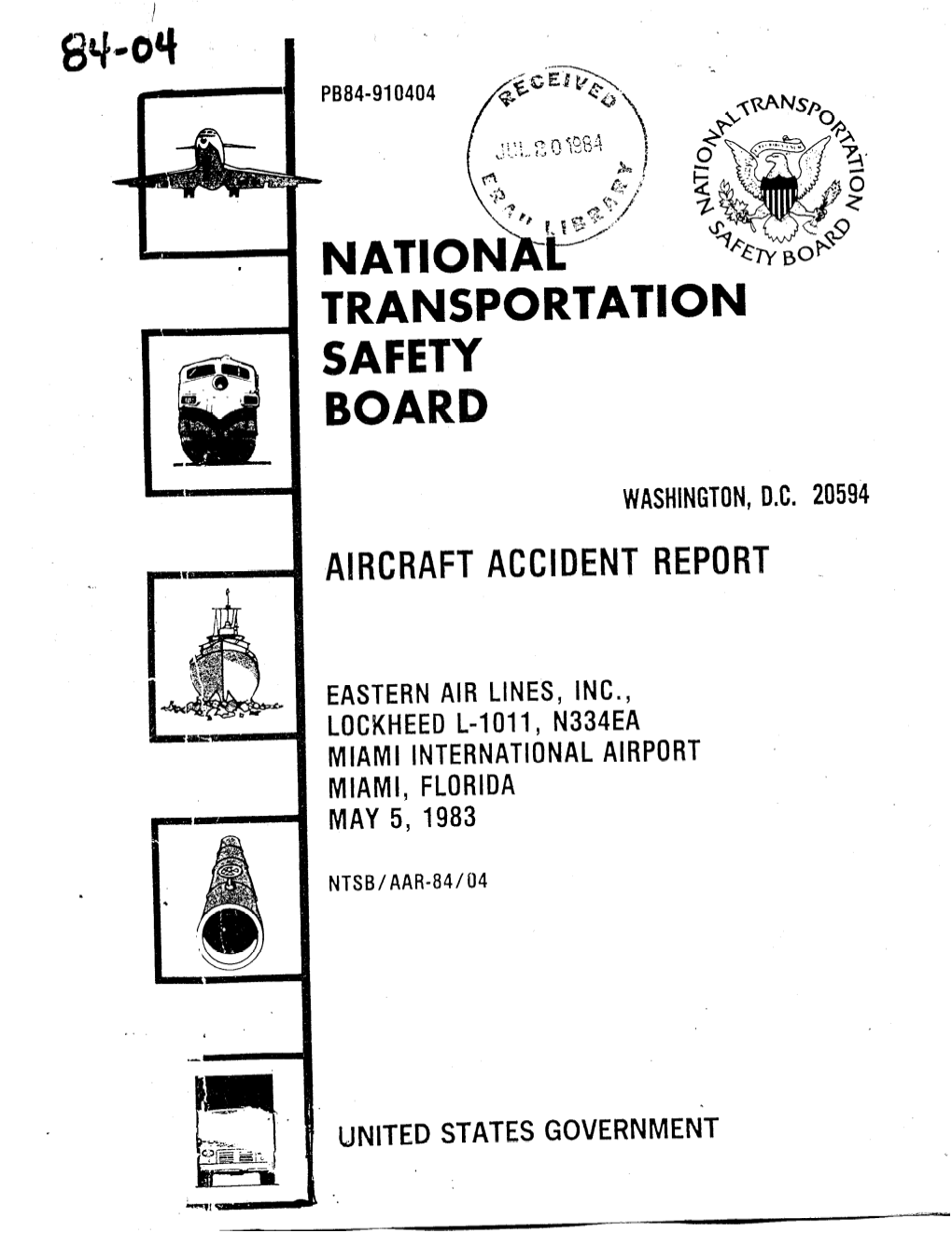 NTSB Aircraft Accident Report