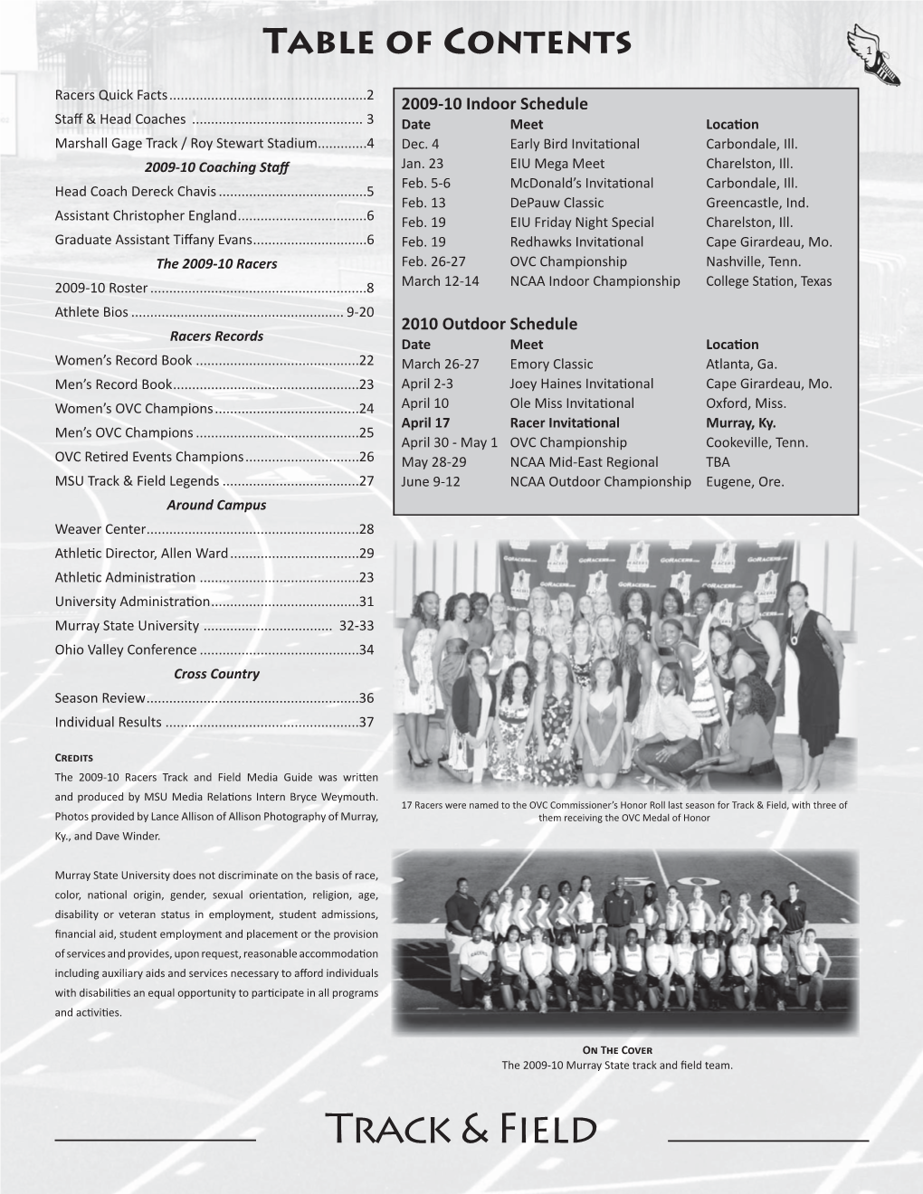 2009-10 Track Media Guide.Indd