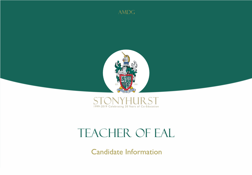 Teacher of EAL