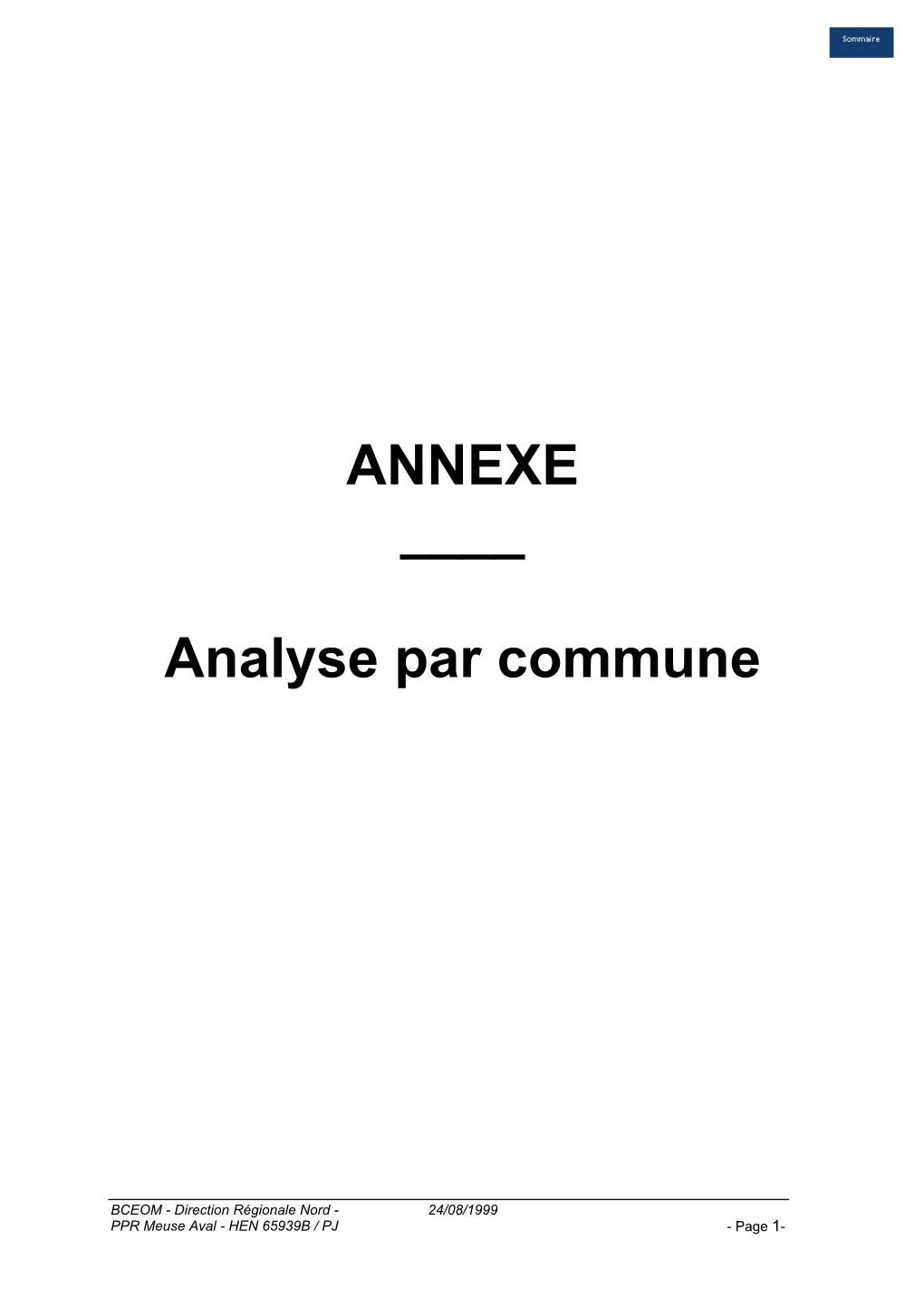 ANNEXE ___Analyse Par Commune