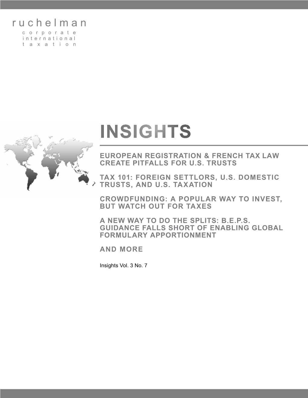 Insights Vol. 3 No. 7