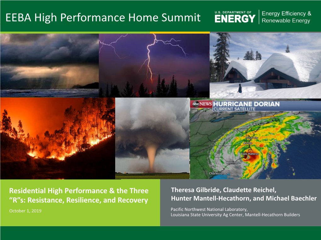 EEBA High Performance Home Summit