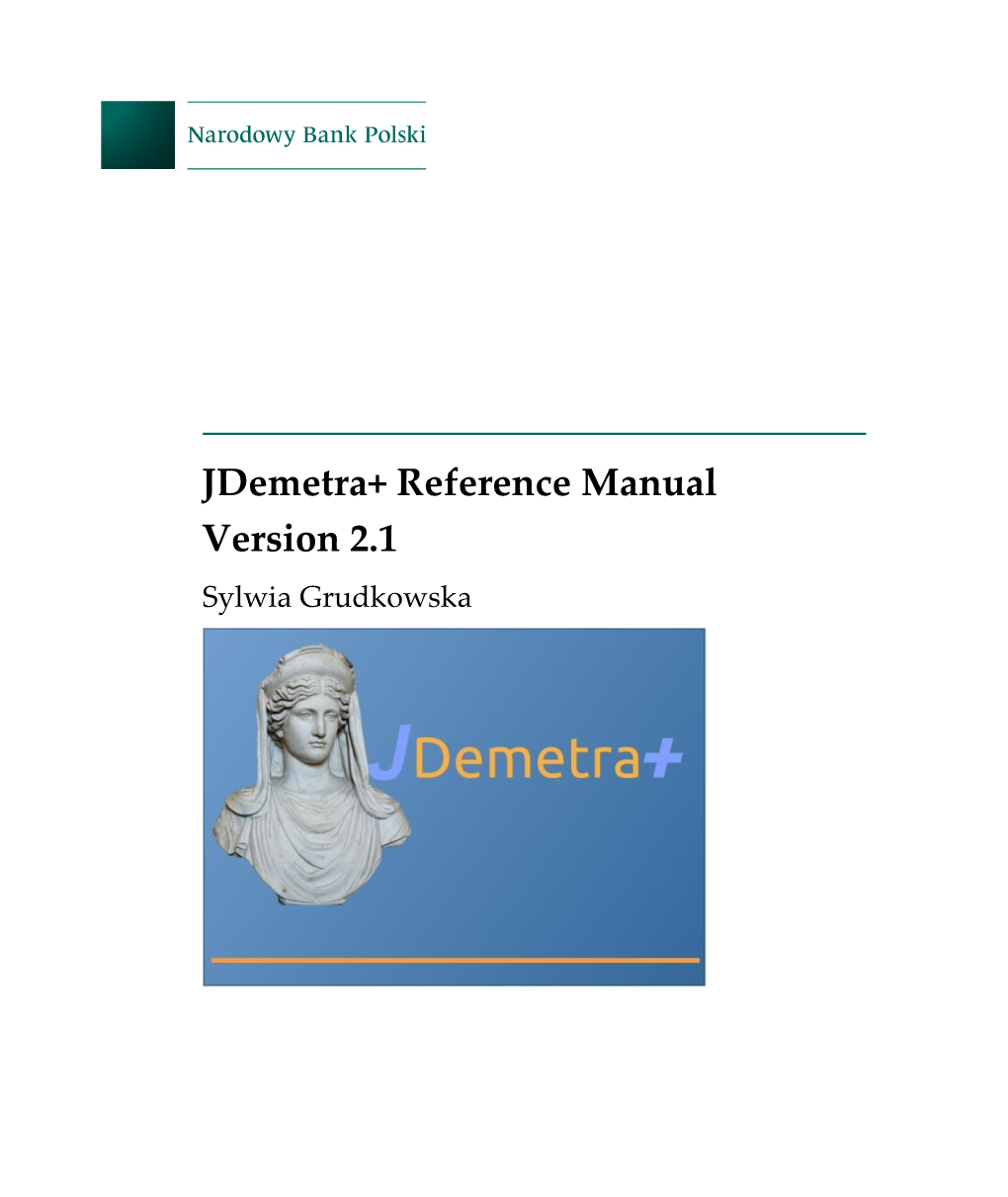 Jdemetra+ Reference Manual Version