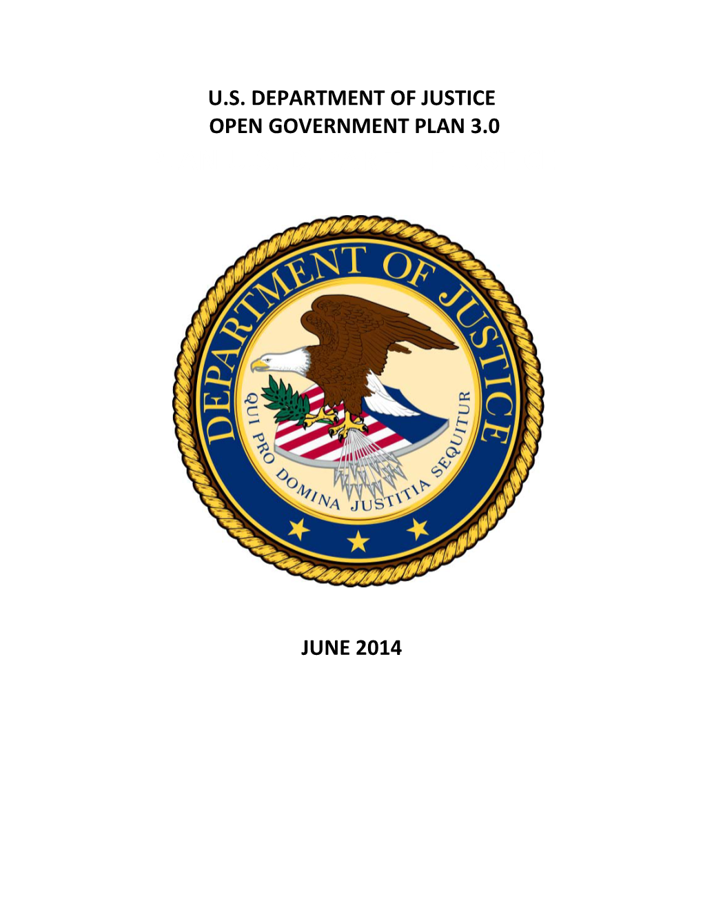 Department's Open Government Plan