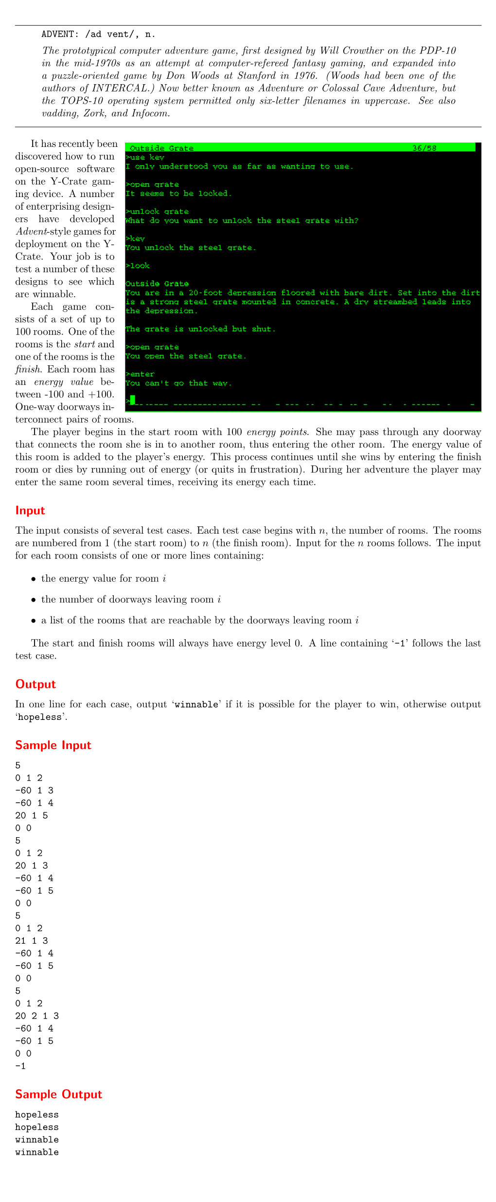 Input Output Sample Input Sample Output