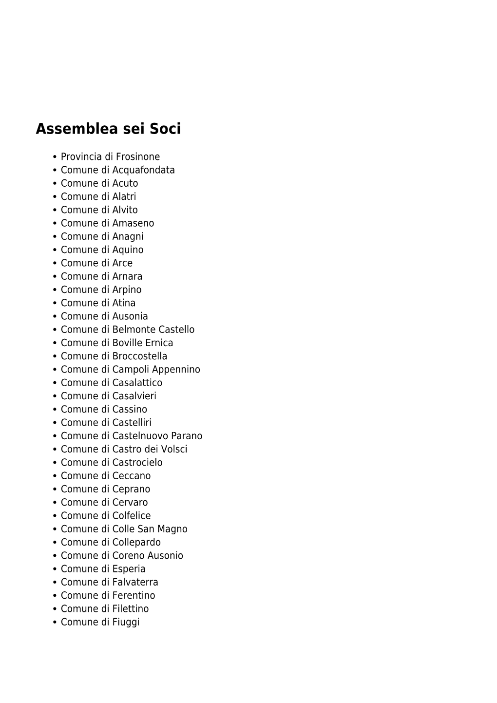 Assemblea Sei Soci