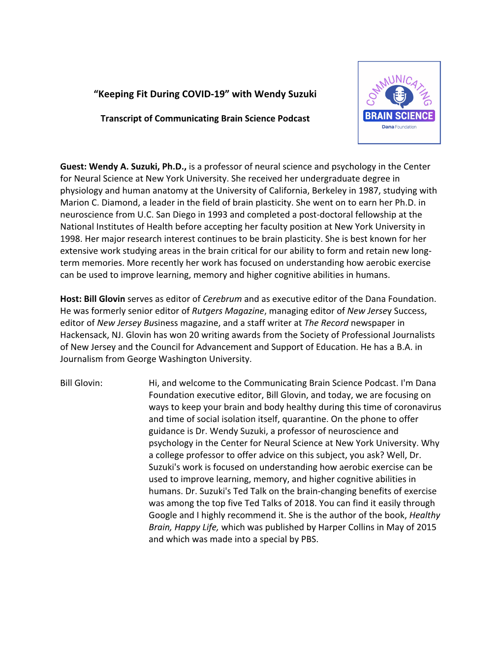 Cerebrum Transcript