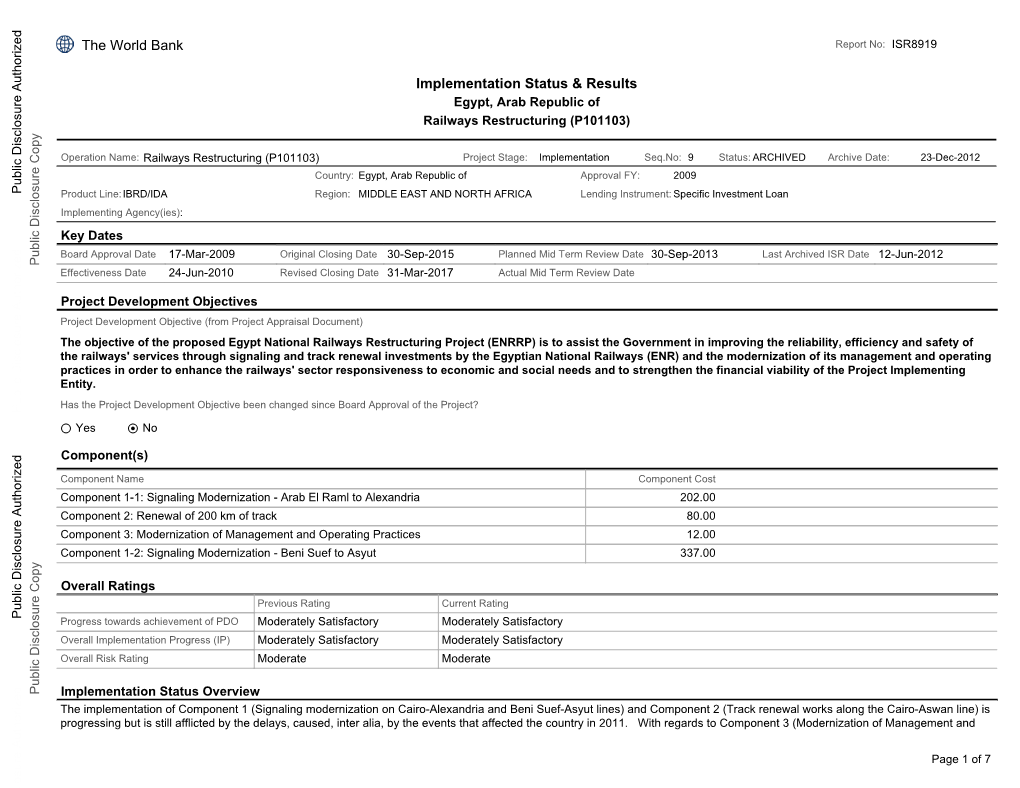 World Bank Document