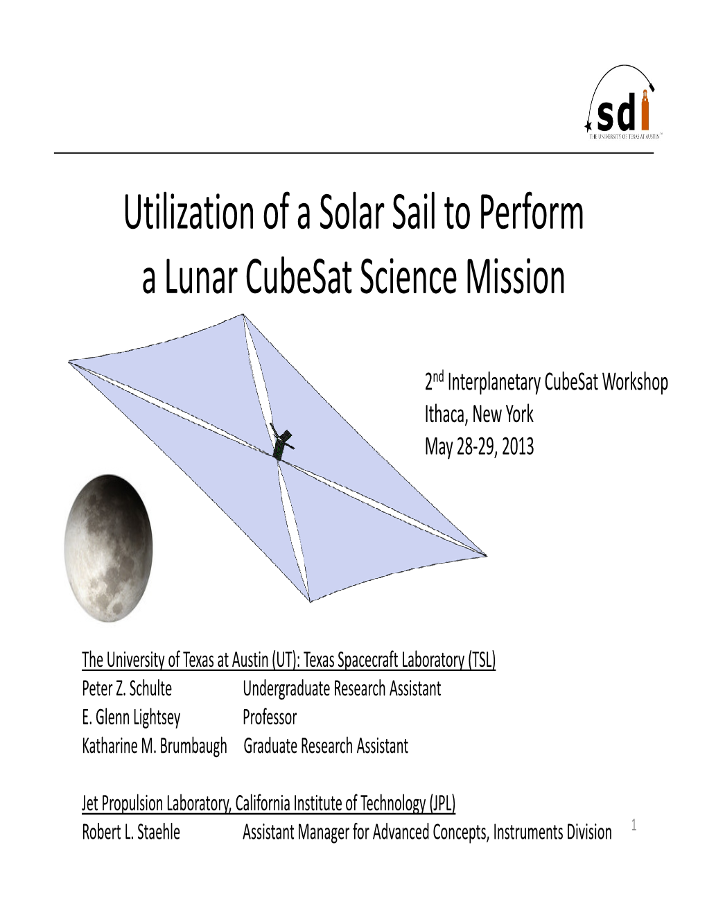 Utilization of a Solar Sail to Perform a Lunar Cubesat Science Mission