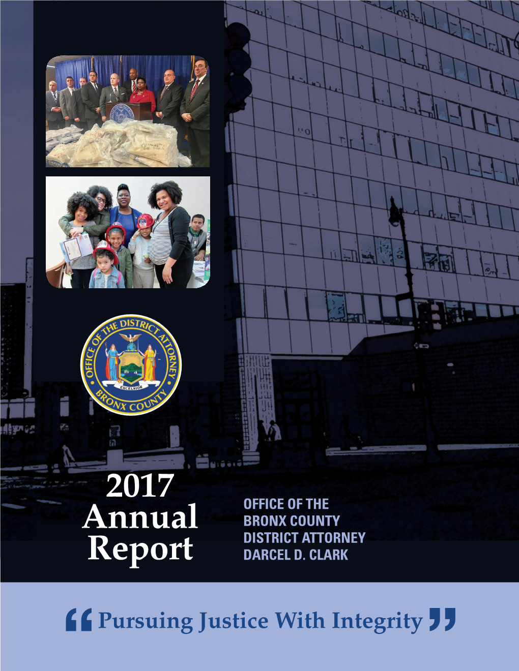2017 Annual Report ” I Aerial View of the Bronx, New York City