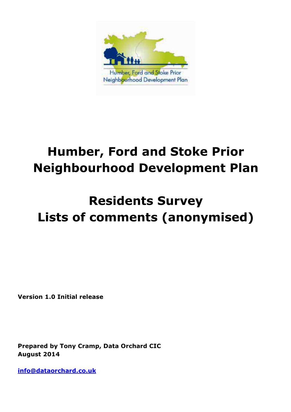 Humber, Ford and Stoke Prior Neighbourhood Development Plan