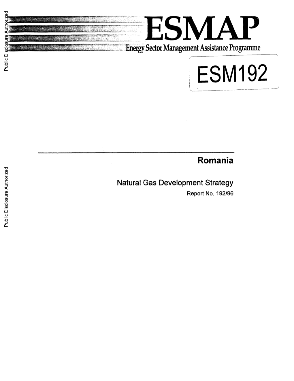 Romania Natural Gas Development Strategy