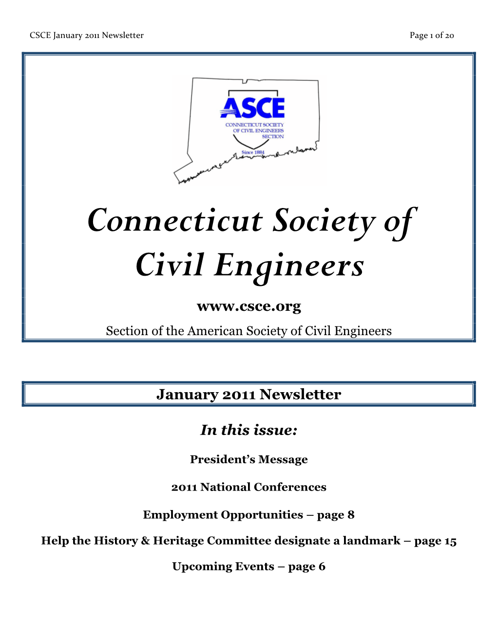 Connecticut Society of Civil Engineers