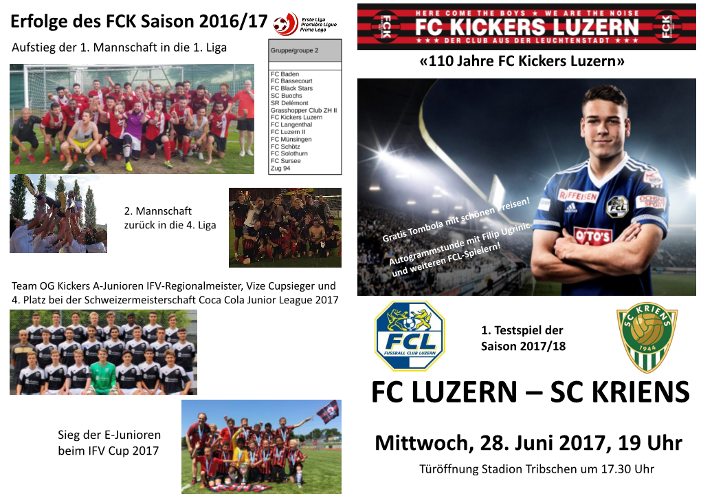 Fc Luzern – Sc Kriens