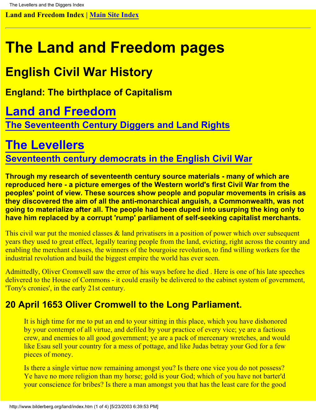 English Civil War History-Capitalism