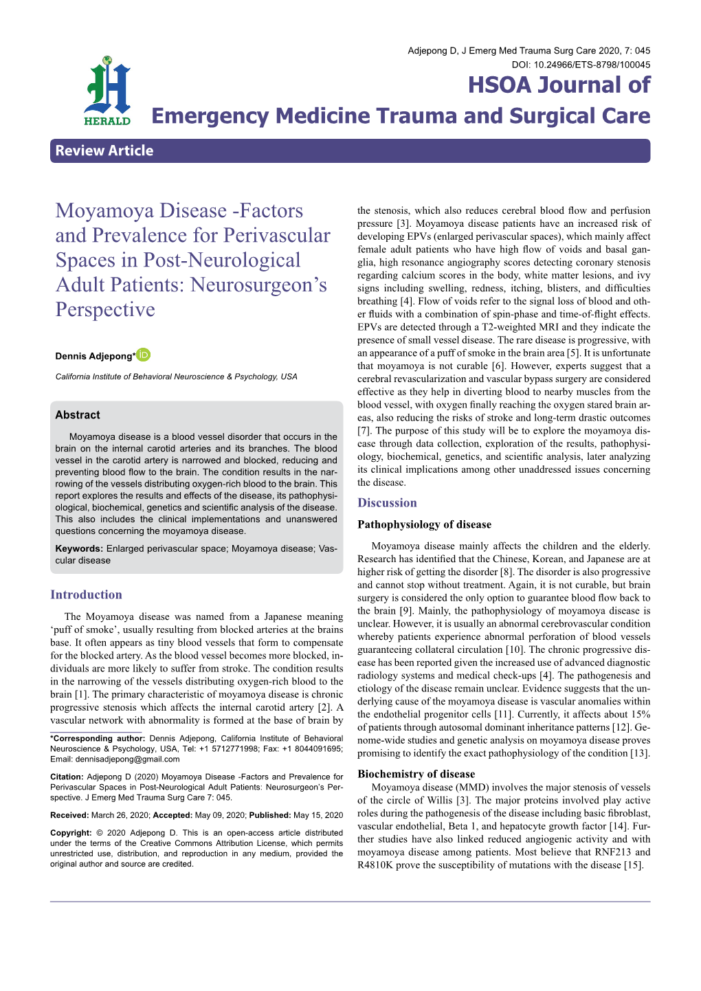 Moyamoya Disease -Factors Pressure [3]