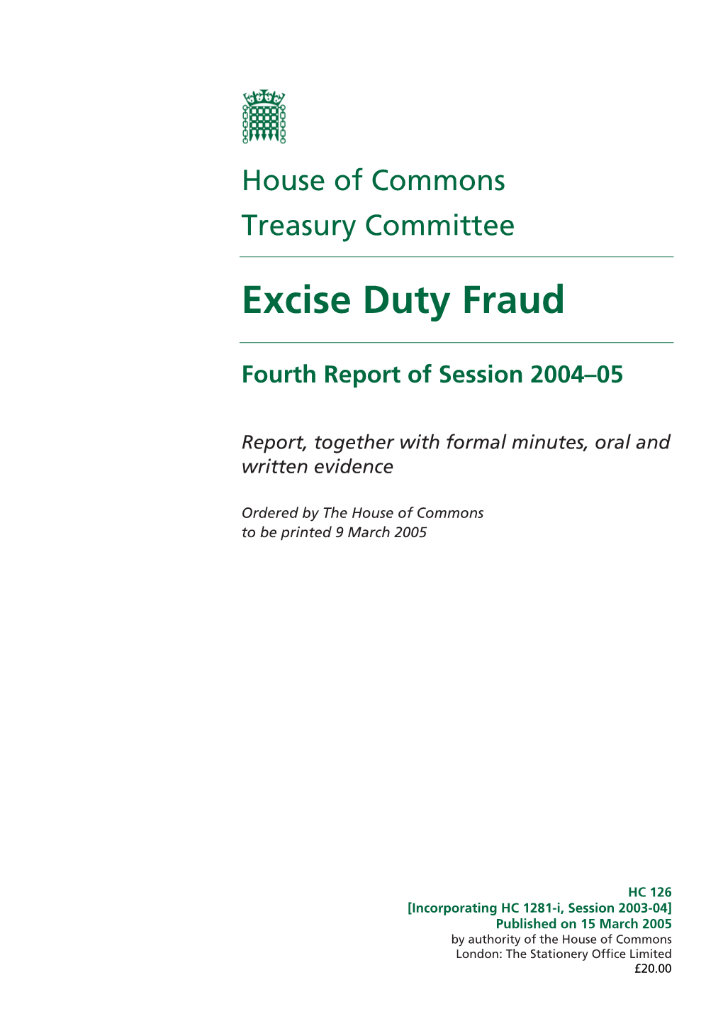 Excise Duty Fraud