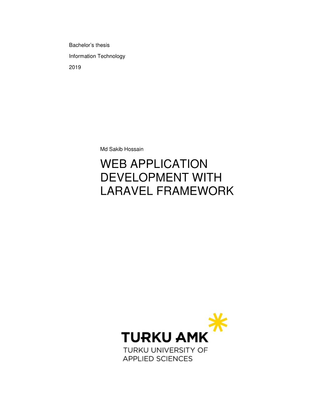 Web Application Development with Laravel Framework