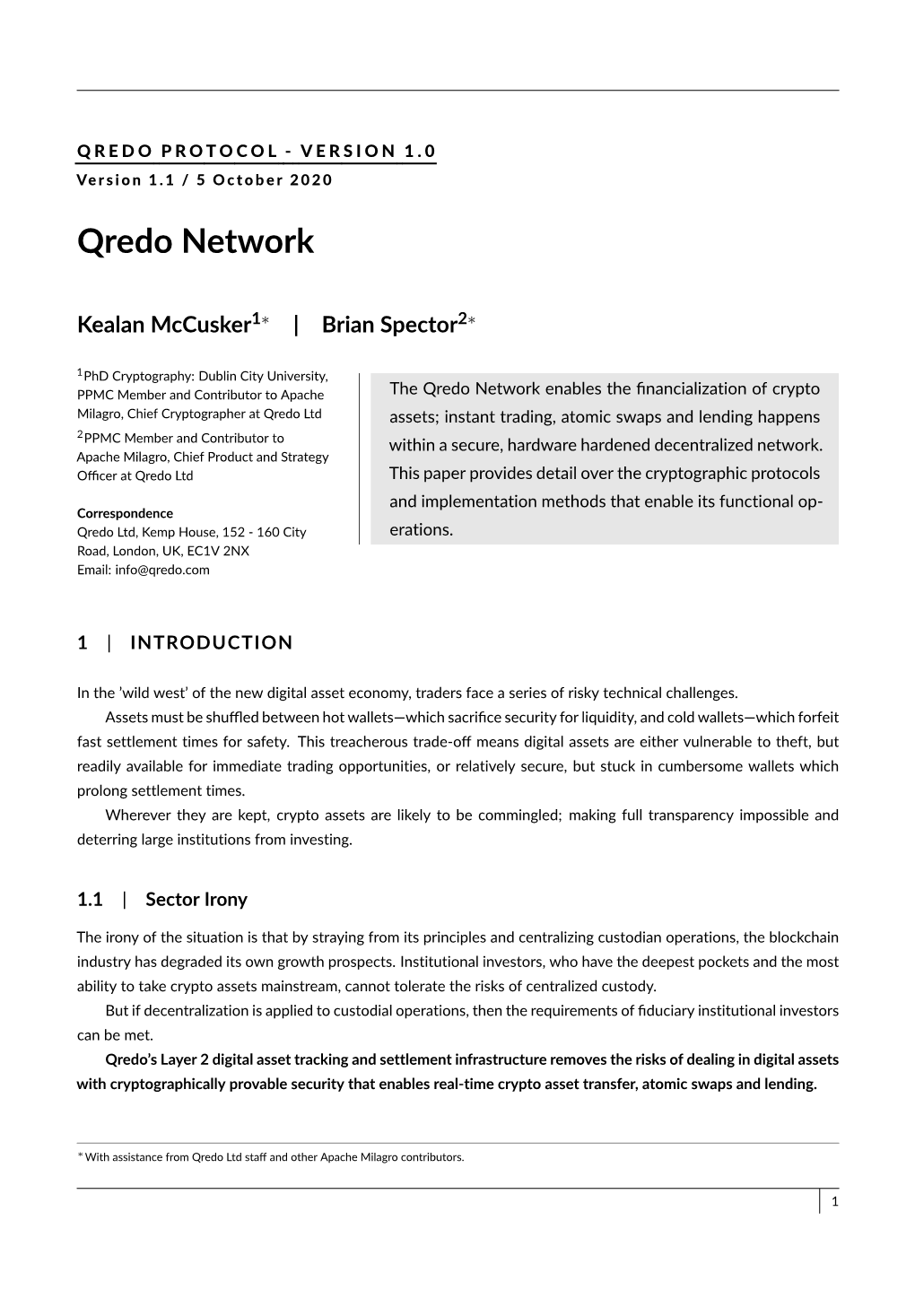 Qredo Network