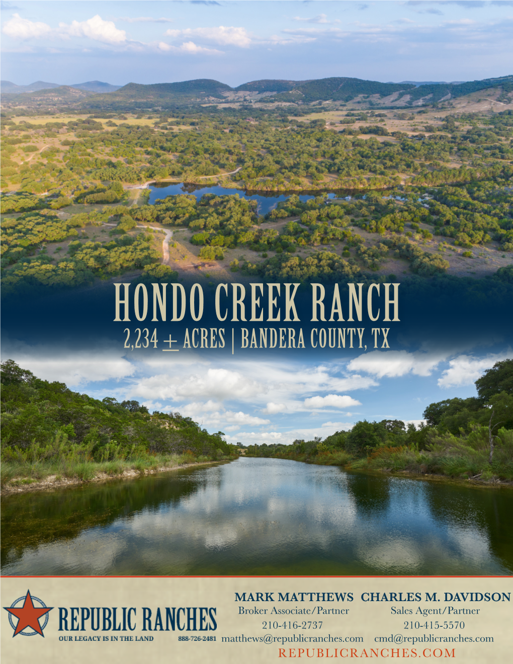 Hondo Creek Ranch 2,234 + Acres | Bandera County, Tx