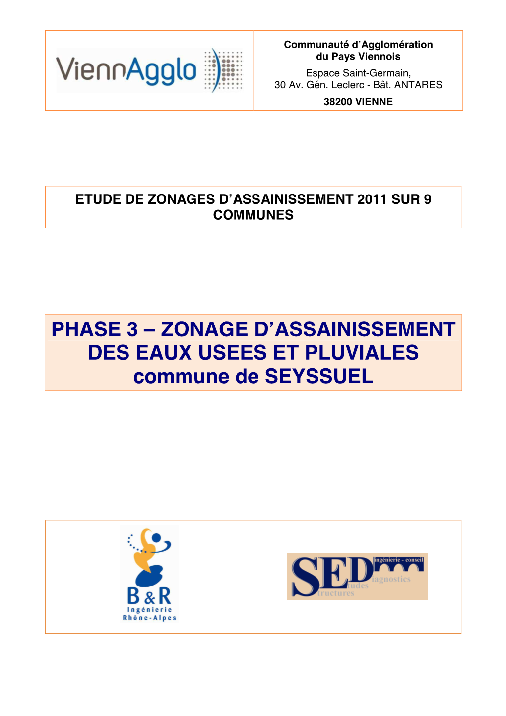 Zonage D'assainissement Des Eaux Usees Et Pluviales