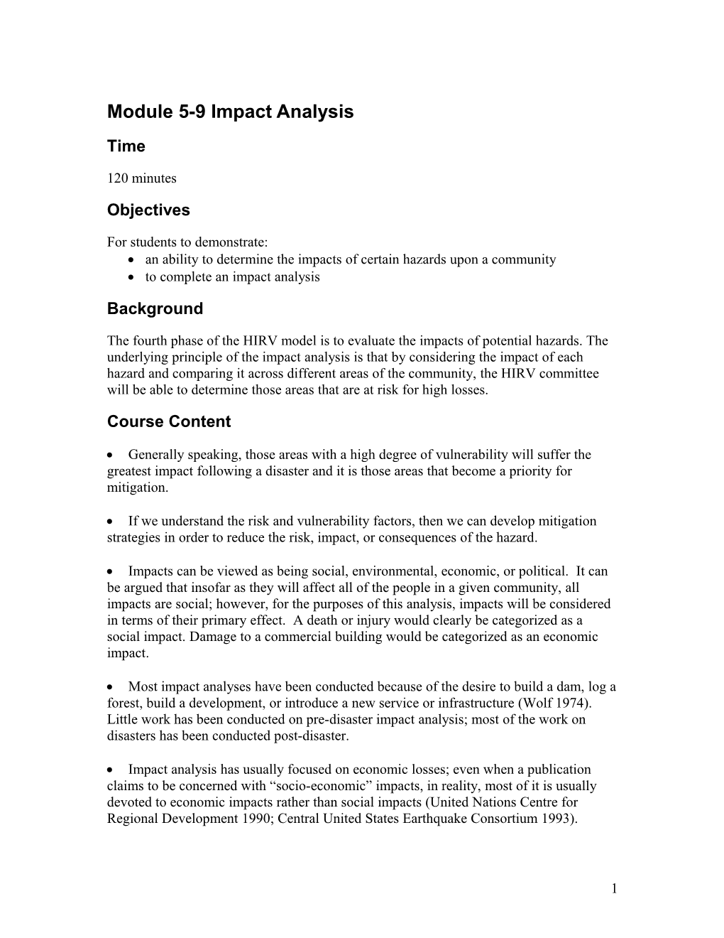 Module 5-9 Impact Analysis