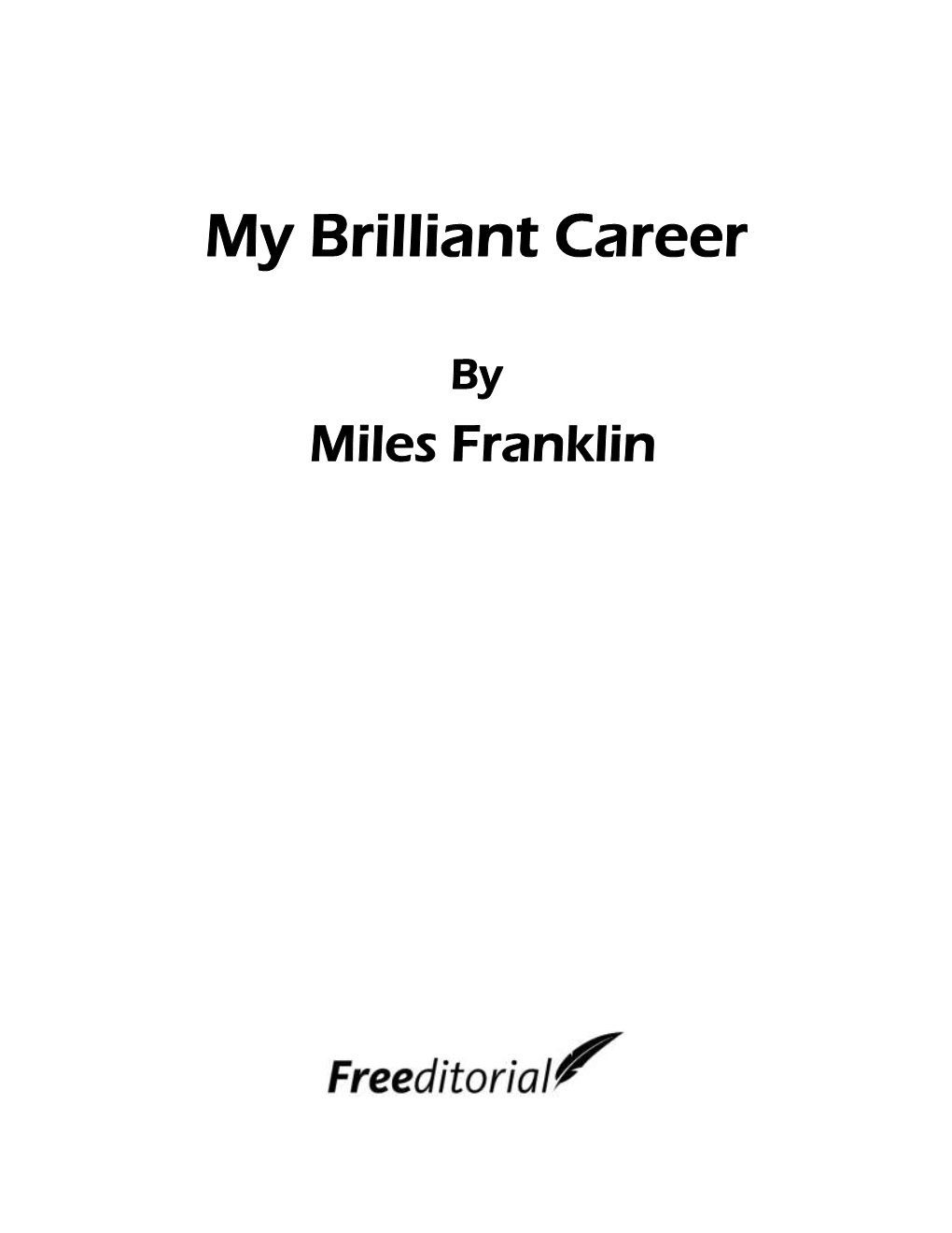 My Brilliant Career