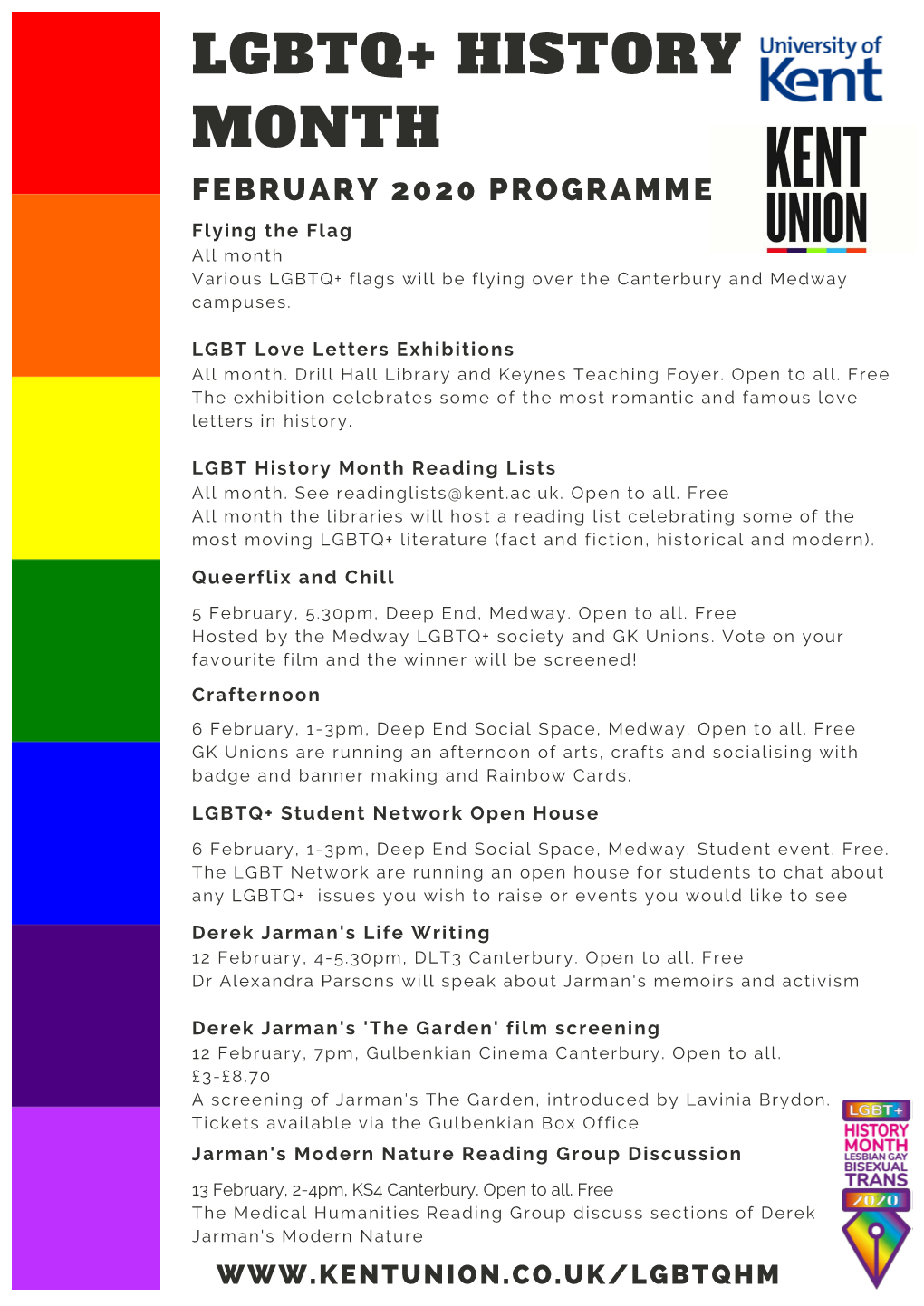 Lgbt History Month Programme 2020