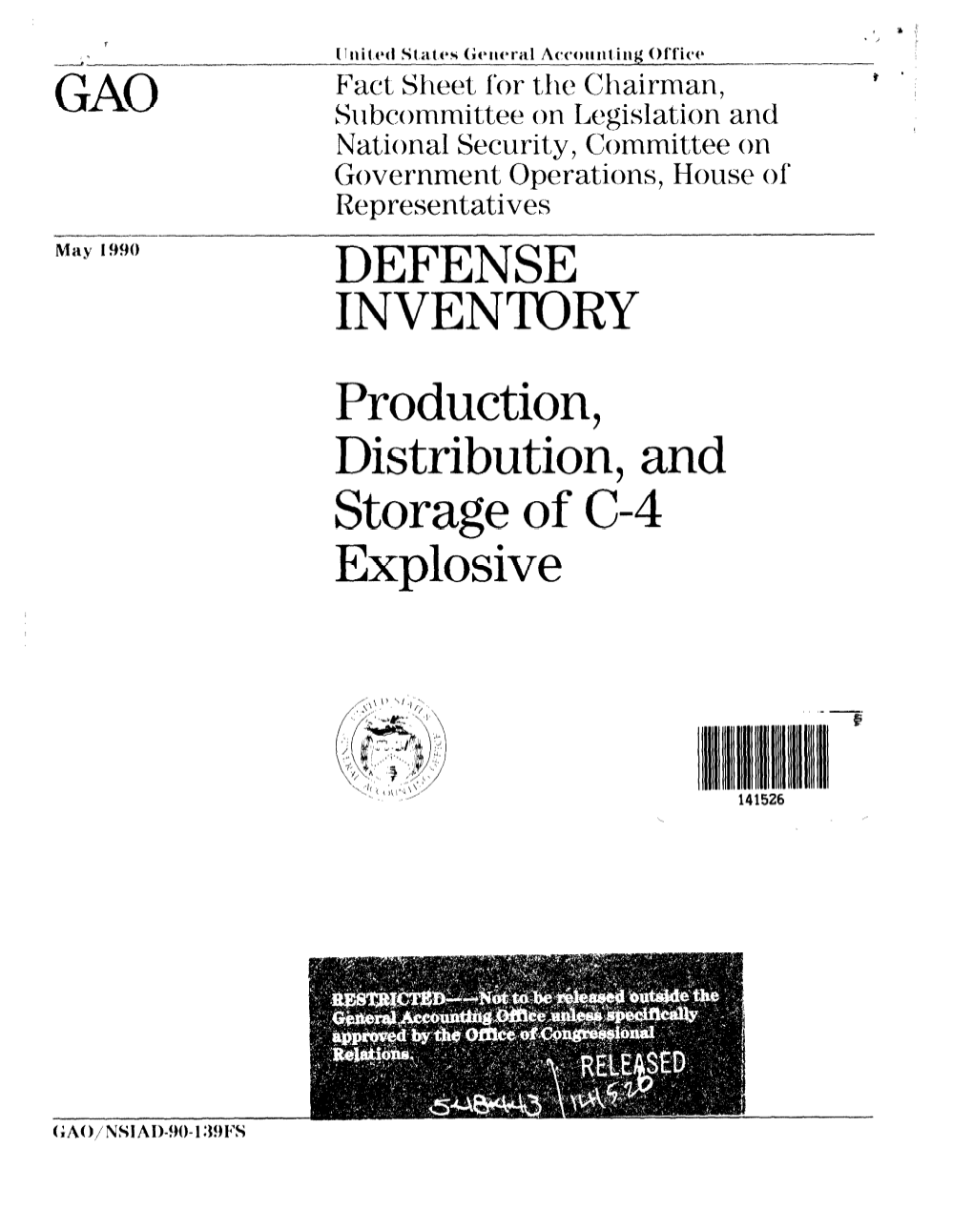 NSIAD-90-139FS Defense Inventory: Production, Distribution, And