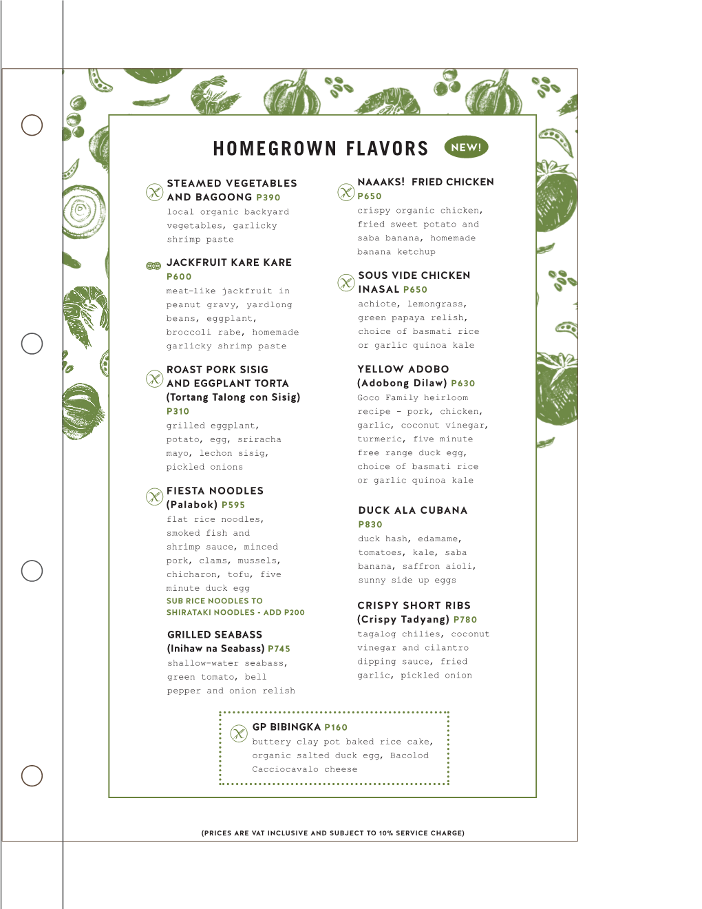 Homegrown Flavors New!