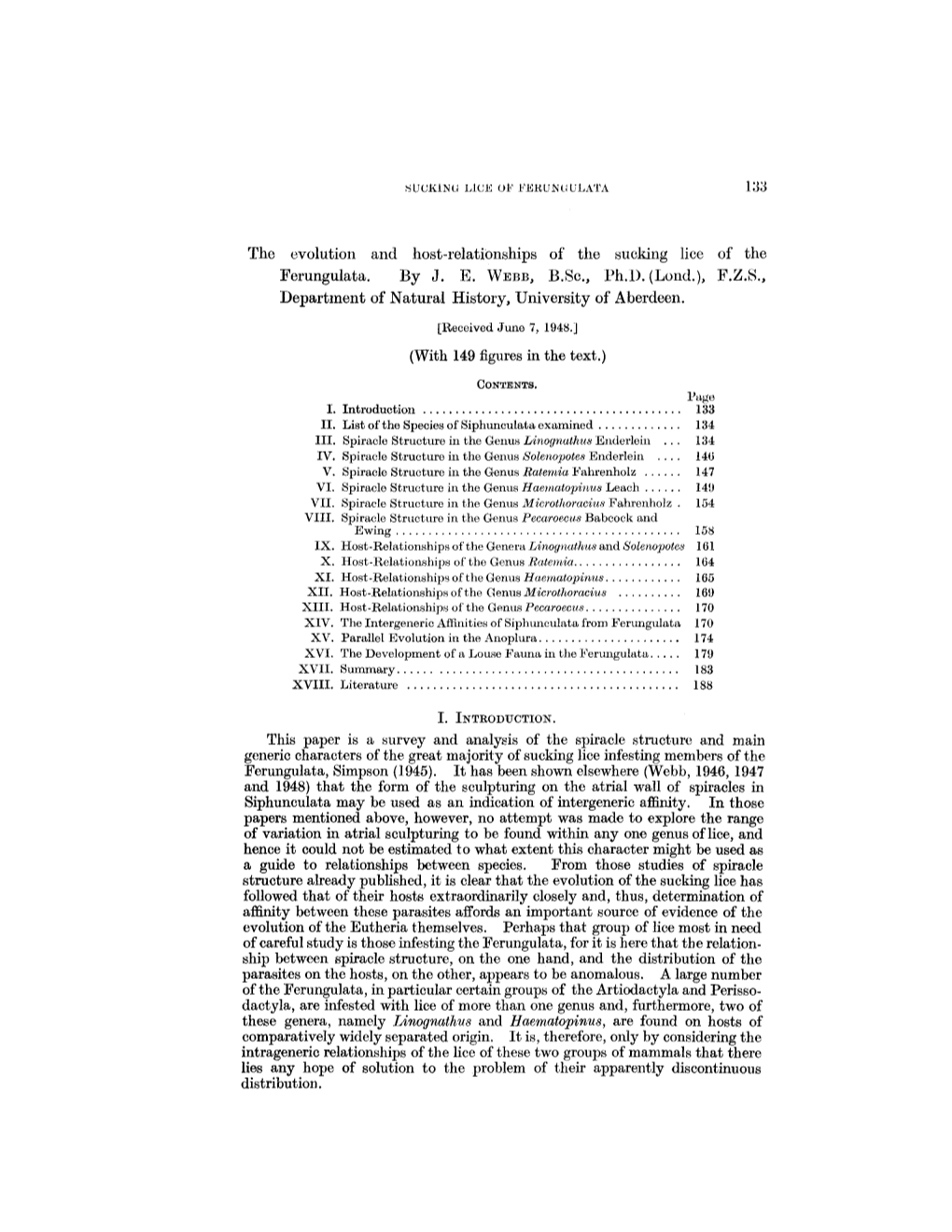 The Evolution and Hostrelationships of the Sucking Lice of the Ferungulata