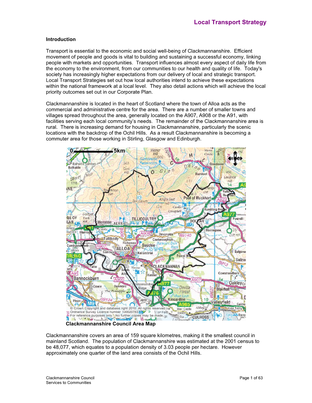 Local Transport Strategy 2010