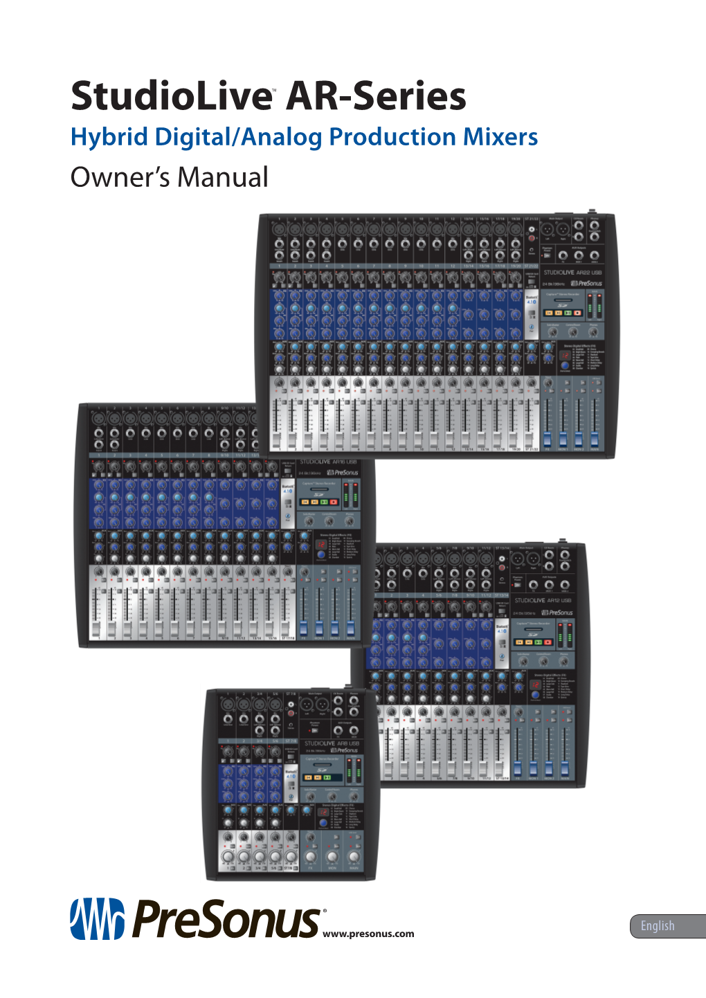 Presonus Studiolive AR Series Manual