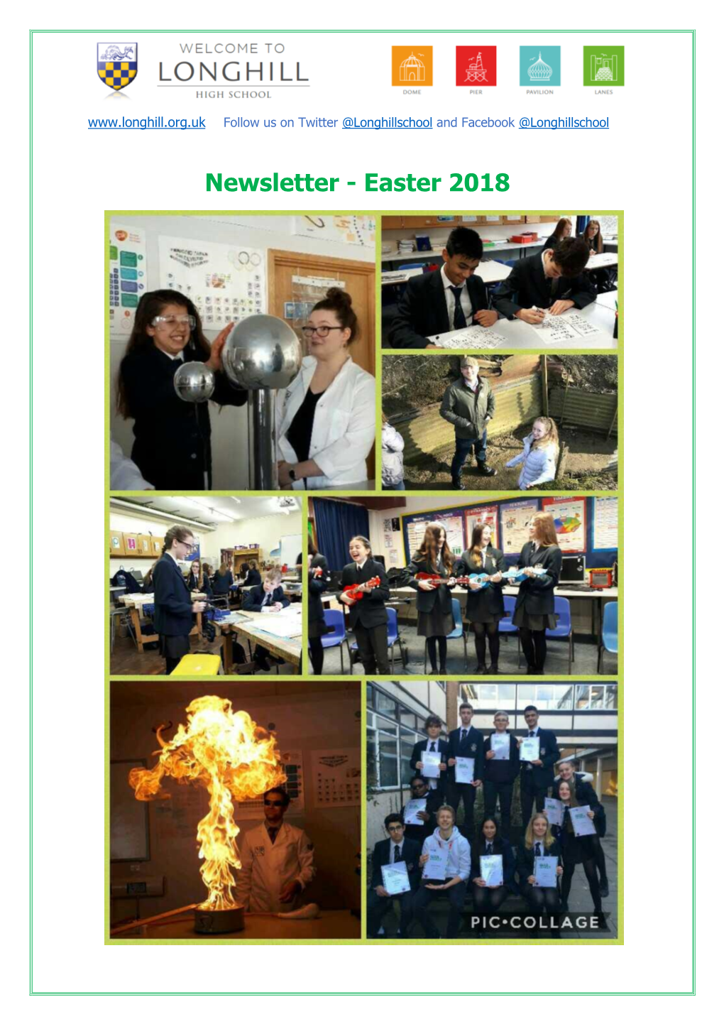 Newsletter - Easter 2018