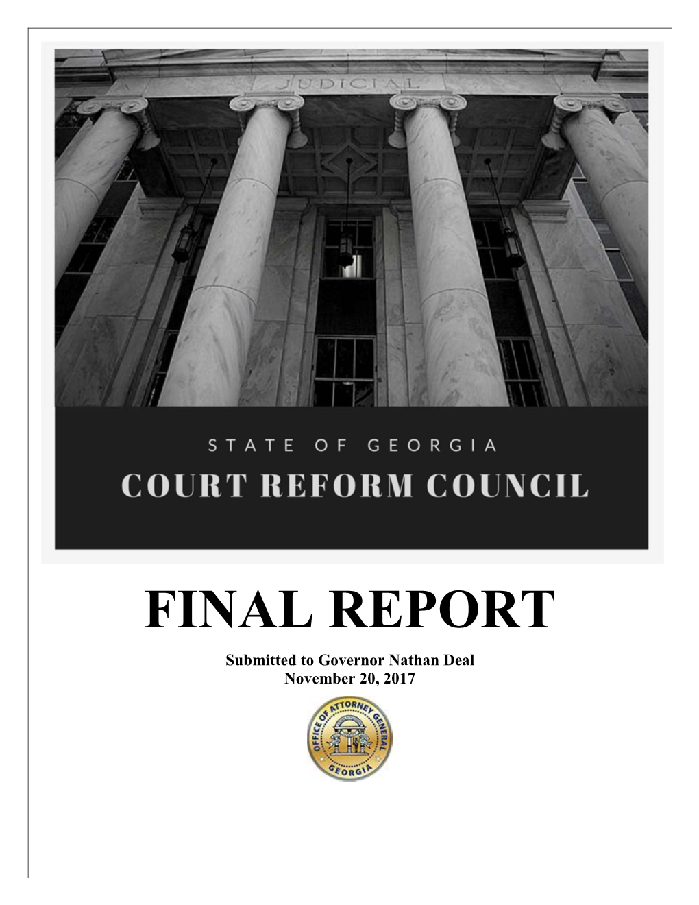 Court Reform Council, "Final Report,"