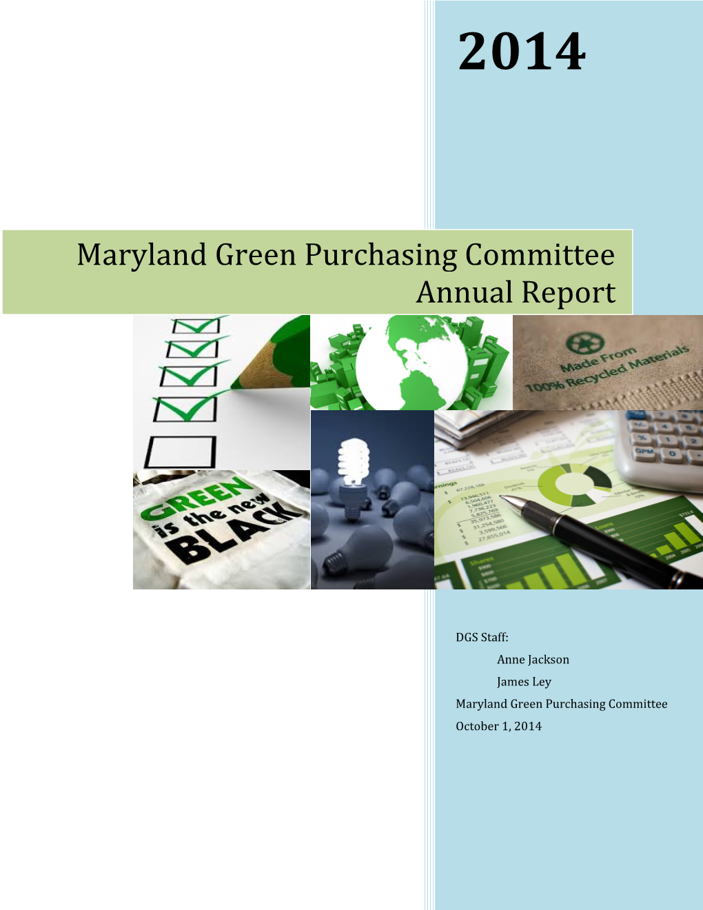 Maryland Green Purchasing Committee Annual Report