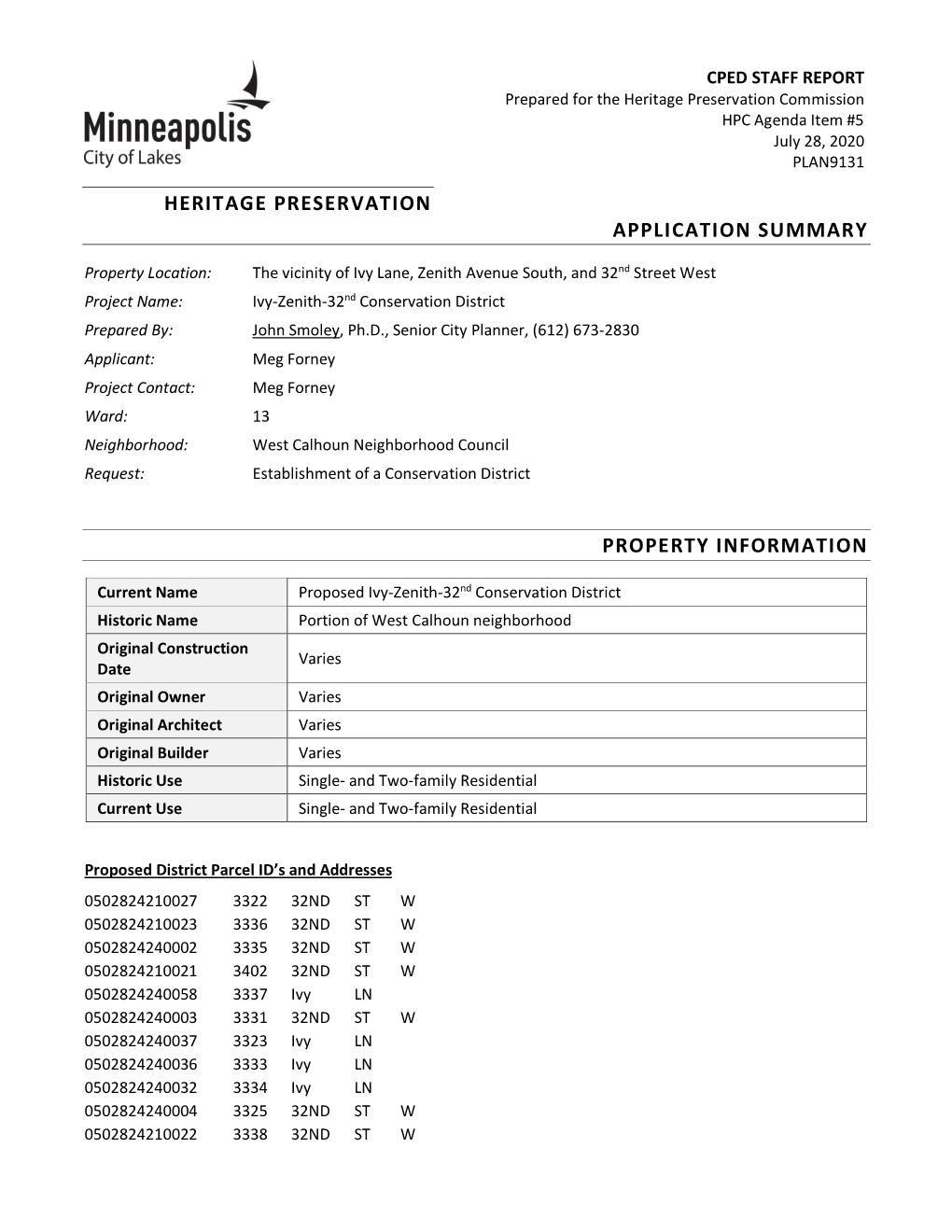 PLAN9131-Ivy Zenith 32Nd Conservation District