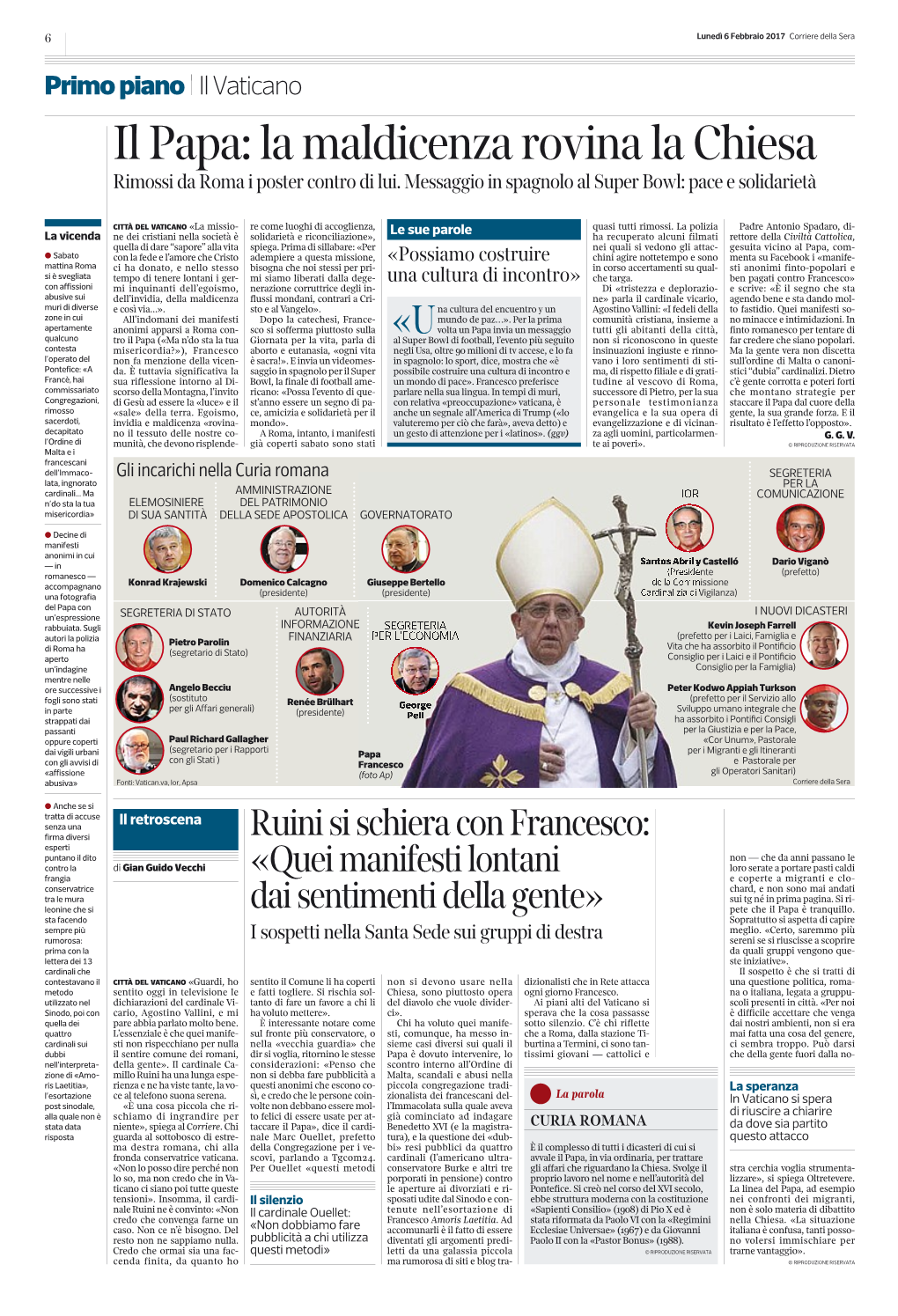Il Papa: La Maldicenza Rovina La Chiesa Rimossi Da Roma I Poster Contro Di Lui