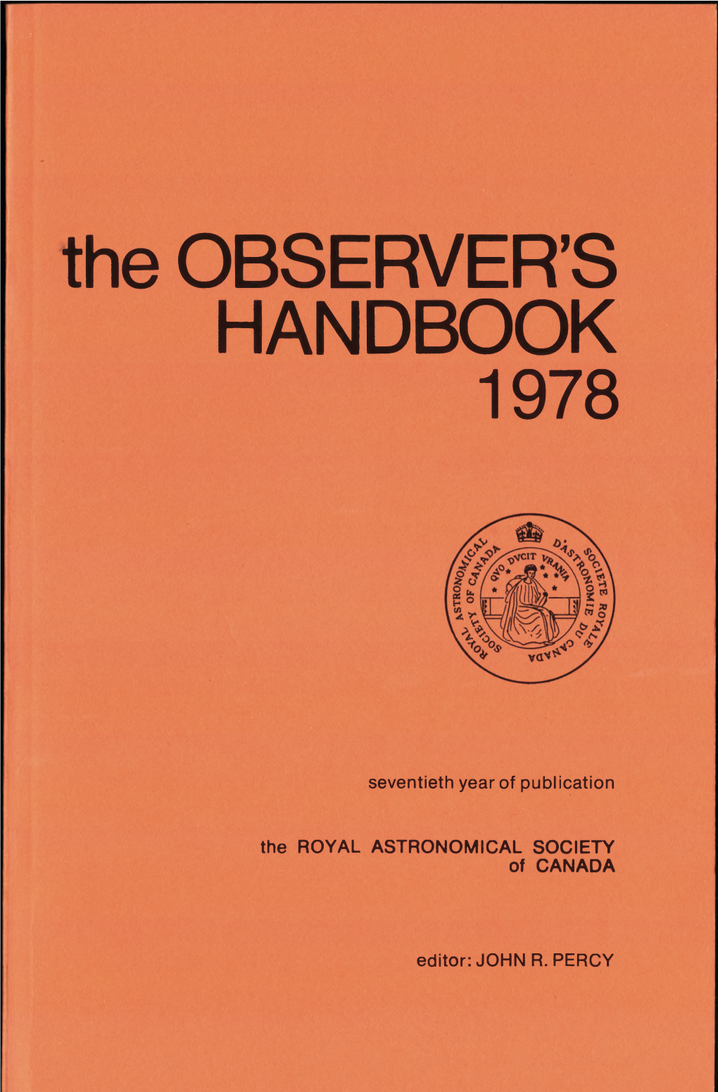 Observer's Handbook 1978