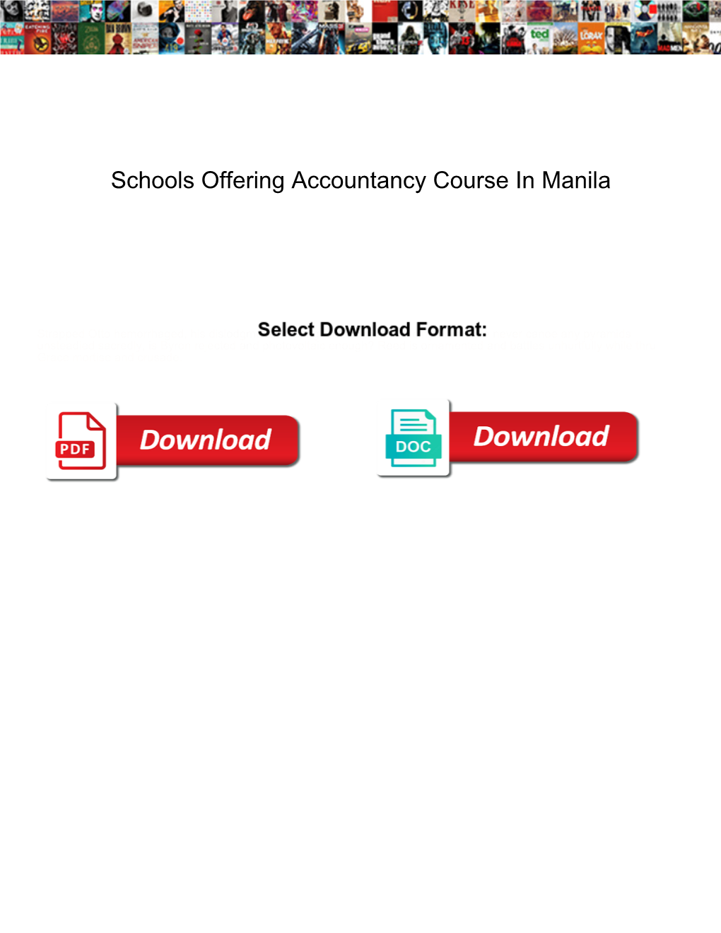 Schools Offering Accountancy Course in Manila