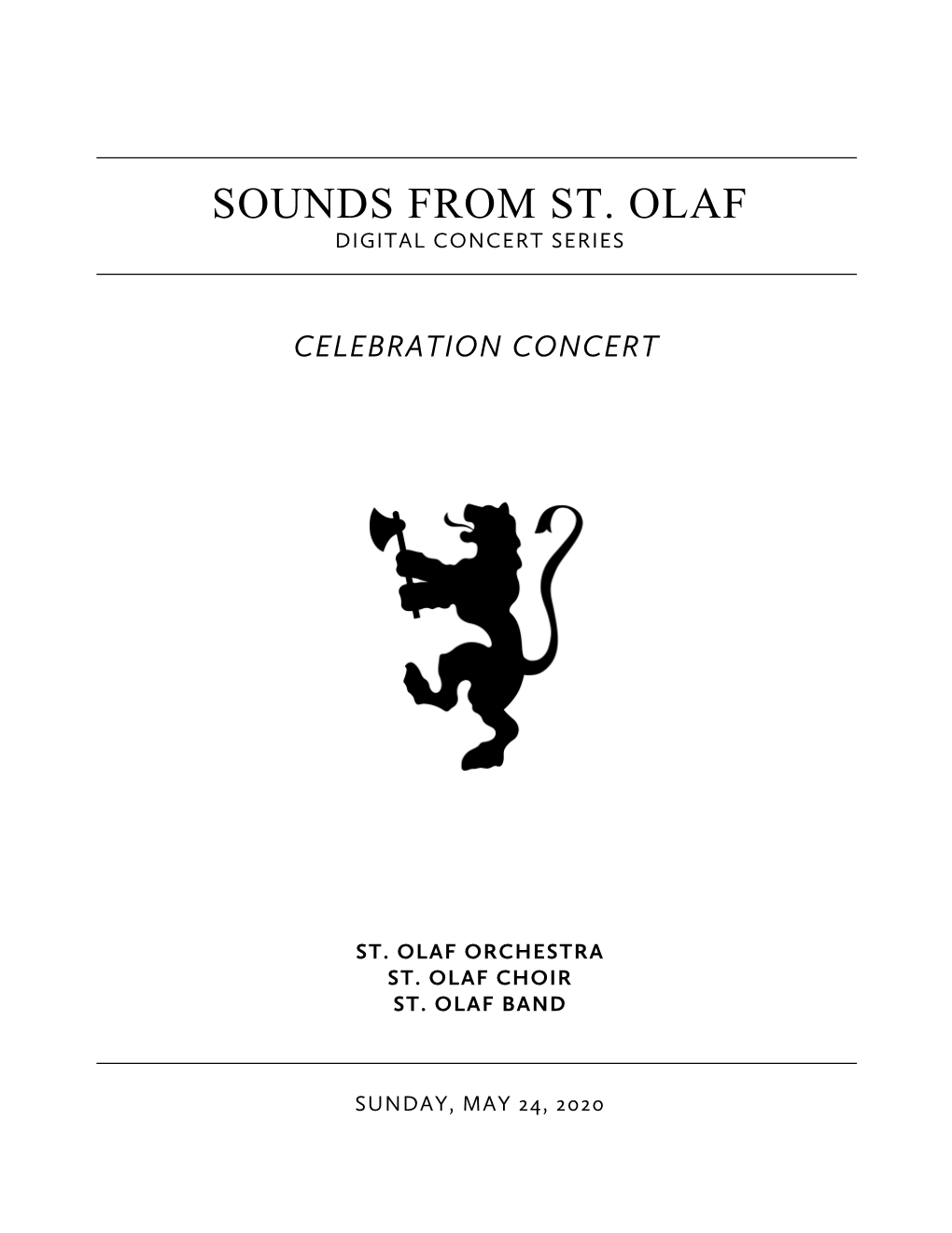 Sounds from St. Olaf Digital Concert Series