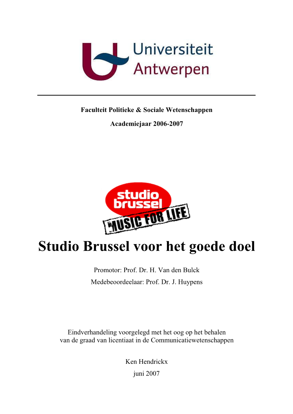 Studio Brussel Voor Het Goede Doel