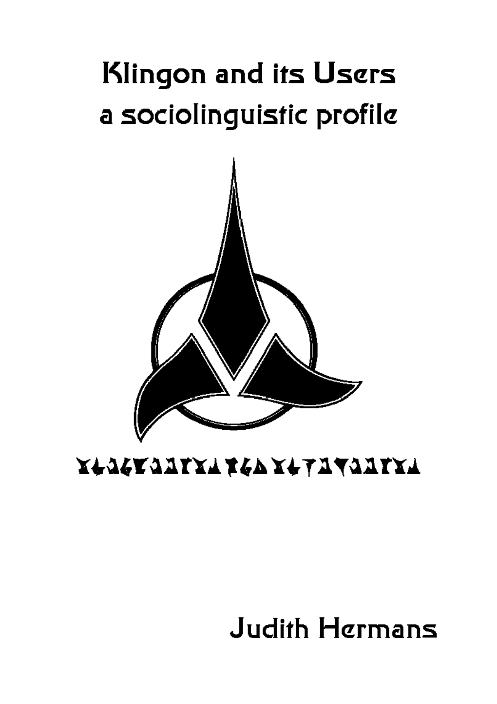 Klingonthesis.Pdf